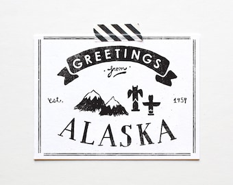 Stan Alaska pocztówka