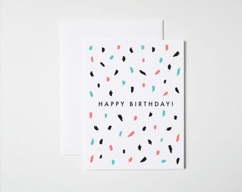 Birthday Card- Confetti