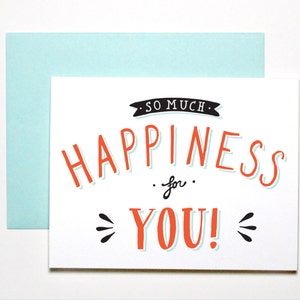 Congratulations Card- So Much Happiness For You