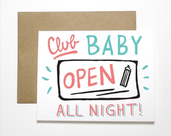 New Baby Card- Club Baby