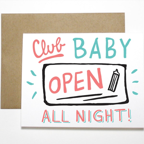 New Baby Card- Club Baby
