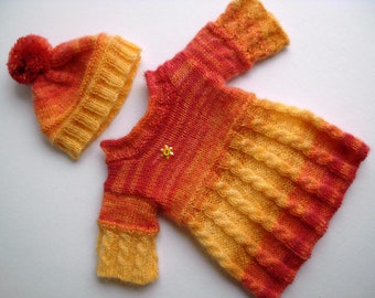 18 Inch Doll Clothes Pattern: Knit Dress & Hat (PDF Pattern)