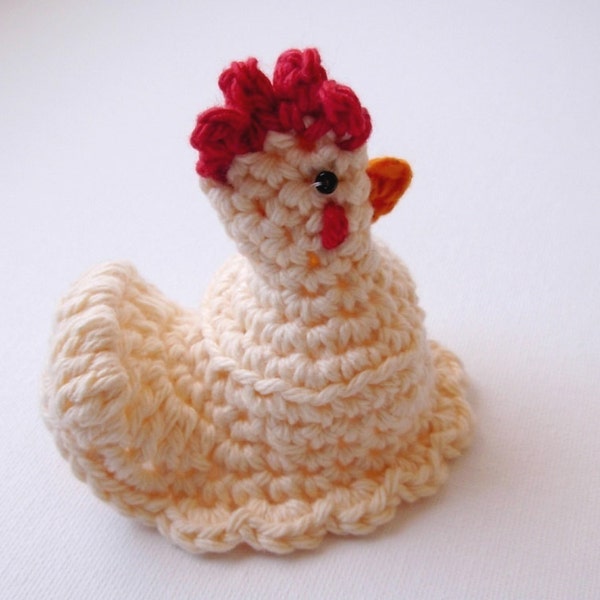 Crochet Egg Warmer PDF Pattern DYI Hen Chicken Pattern Easter Decor Egg Cozy