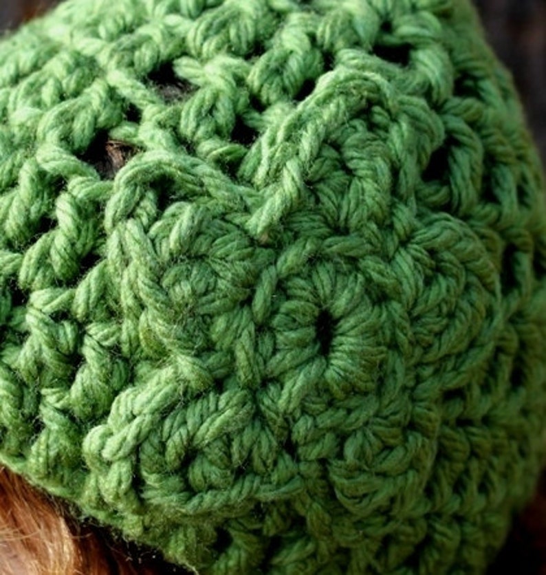 Instant Download Crochet Beanie Pattern Flower Beanie Hat Etsy