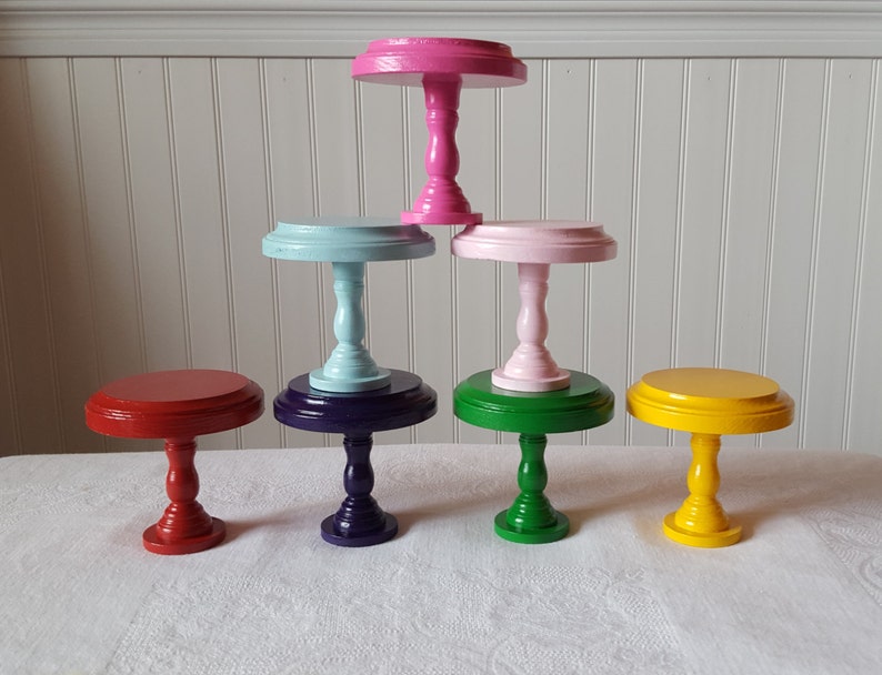 Single cupcake stand / Mini cupcake stand / Individual cupcake Etsy