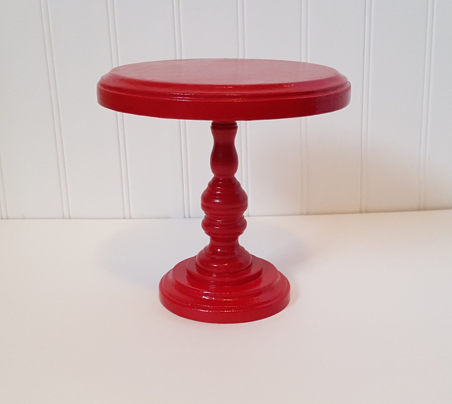 Red 6 inch Cake Stand / Cupcake Stand / Smash Cake / Photo | Etsy