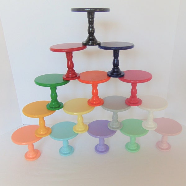 4.0" Single cupcake stand, Mini cupcake stand, Individual cupcake stand, Wedding Favor, Baby Shower, Birthday, Photo Prop