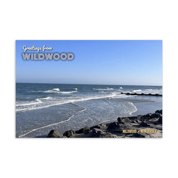Greetings from Wildwood, Blue Sky Beach