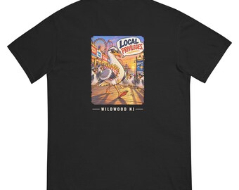 Local Privileges Smug Seagull T-Shirt, Funny Wildwood NJ Boardwalk Tee