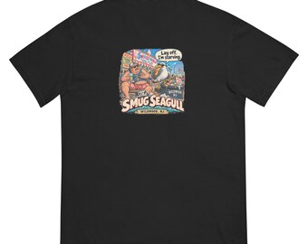 Lay Off I'm Starving Smug Seagull T-Shirt, Funny Wildwood NJ Boardwalk Tee