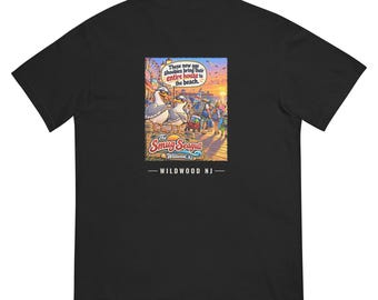 New Age Shoobies Smug Seagull Shirt, Funny Wildwood NJ Beach Tee, Jersey Shore T-Shirt, Seagull Back Print, Comfort Colors