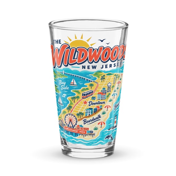 The Wildwoods NJ Pint Glass