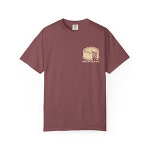 Cake Merchant Tee | Minimalist Pocket Print Shirt | Funny Dessert Comfort Colors Tee | Gift for Him image 6