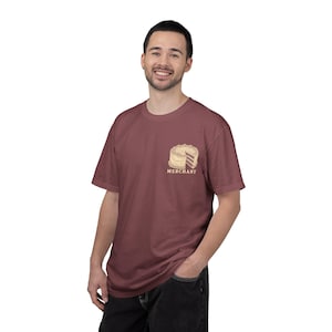 Cake Merchant Tee | Minimalist Pocket Print Shirt | Funny Dessert Comfort Colors Tee | Gift for Him image 11