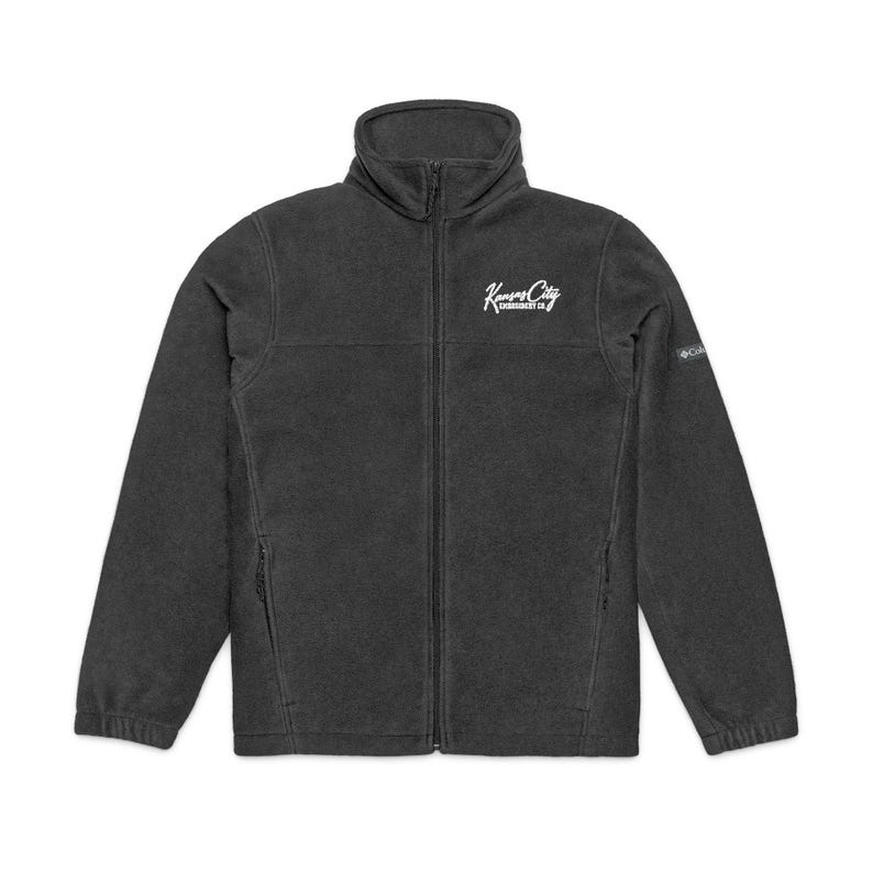 Kansas City Embroidered Fleece Jacket | Columbia Full Zip Fleece | KC Script Embroidery | Gift for Him or Her image 10