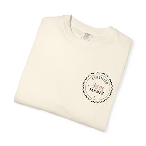 Certified Aura Farmer Tee | Minimalist Pocket Print Shirt | Funny Slang Comfort Colors Tee | Gift for Him image 5