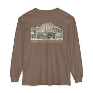 Camiseta de manga larga de Westport, Kansas City, código postal 64111, camiseta vintage de barrio de Kansas City, Comfort Colors, regalo de Kansas City imagen 2