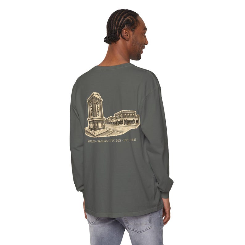 Waldo Kansas City Long Sleeve, 64114 Zip Code Shirt, Vintage KC Neighborhood Tee, Comfort Colors Long Sleeve, Kansas City Gift image 18