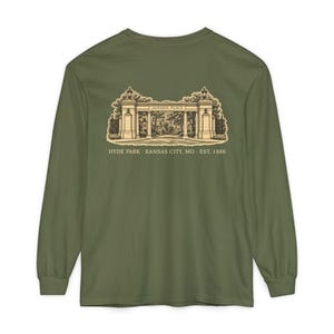 Hyde Park Kansas City Long Sleeve, 64109 Zip Code Shirt, Vintage KC Neighborhood Tee, Comfort Colors Long Sleeve, KC Gift image 6
