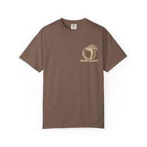 Peach Merchant Tee | Minimalist Pocket Print Shirt | Funny Fruit Comfort Colors Tee | Gift for Him