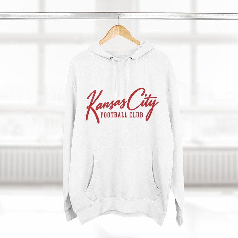 Kansas City Football Club Hoodie | Vintage KC Script Sweatshirt | Retro Kansas City Pullover | Unisex Garment-Dyed Hoodie image 13