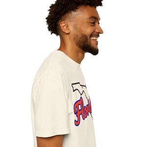 Florida Script State Tee | Vintage Comfort Colors Shirt | Heart on Tallahassee | Florida Gift image 5