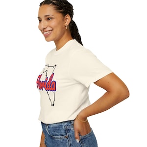 Florida Script State Tee | Vintage Comfort Colors Shirt | Heart on Tallahassee | Florida Gift image 18
