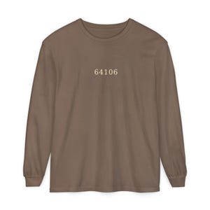 City Market Kansas City Long Sleeve Shirt, 64106 Zip Code Tee, Vintage KC Neighborhood Shirt, Comfort Colors, Kansas City Gift
