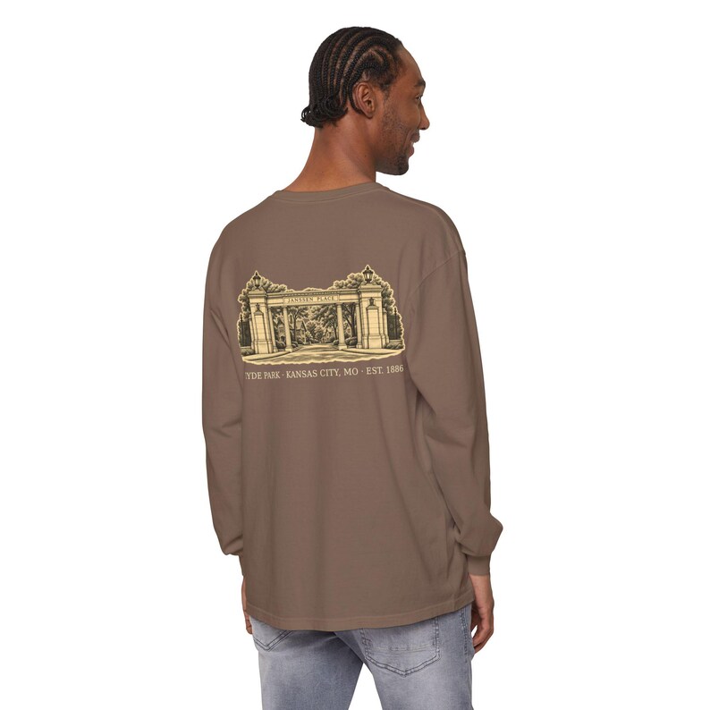 Hyde Park Kansas City Long Sleeve, 64109 Zip Code Shirt, Vintage KC Neighborhood Tee, Comfort Colors Long Sleeve, KC Gift image 17