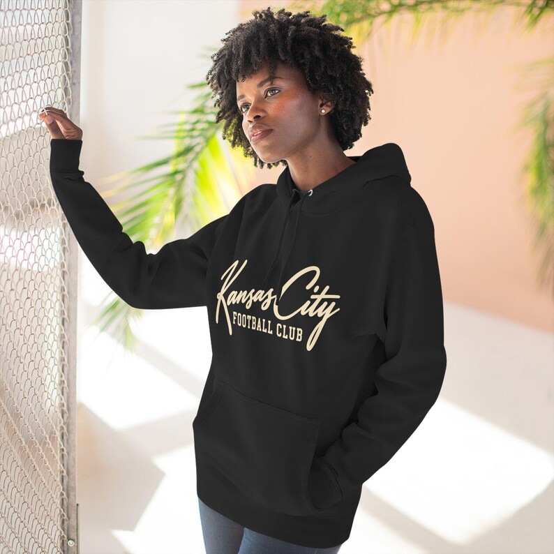 Kansas City Football Club Hoodie | Vintage KC Script Sweatshirt | Retro Kansas City Pullover | Unisex Garment-Dyed Hoodie image 11