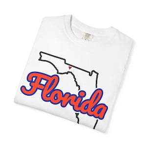 Florida Script State Tee | Vintage Comfort Colors Shirt | Heart on Tallahassee | Florida Gift image 15