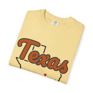 Camiseta con el logo de Texas / Camiseta vintage Comfort Colors / Corazón en Austin / Regalo de Texas imagen 6