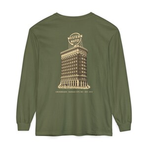 Crossroads Kansas City Long Sleeve Shirt, 64108 Zip Code Tee, Vintage KC Neighborhood Shirt, Comfort Colors, Kansas City Gift bild 6