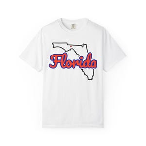 Florida Script State Tee | Vintage Comfort Colors Shirt | Heart on Tallahassee | Florida Gift image 13