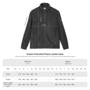 Kansas City Embroidered Fleece Jacket | Columbia Full Zip Fleece | KC Script Embroidery | Gift for Him or Her image 13
