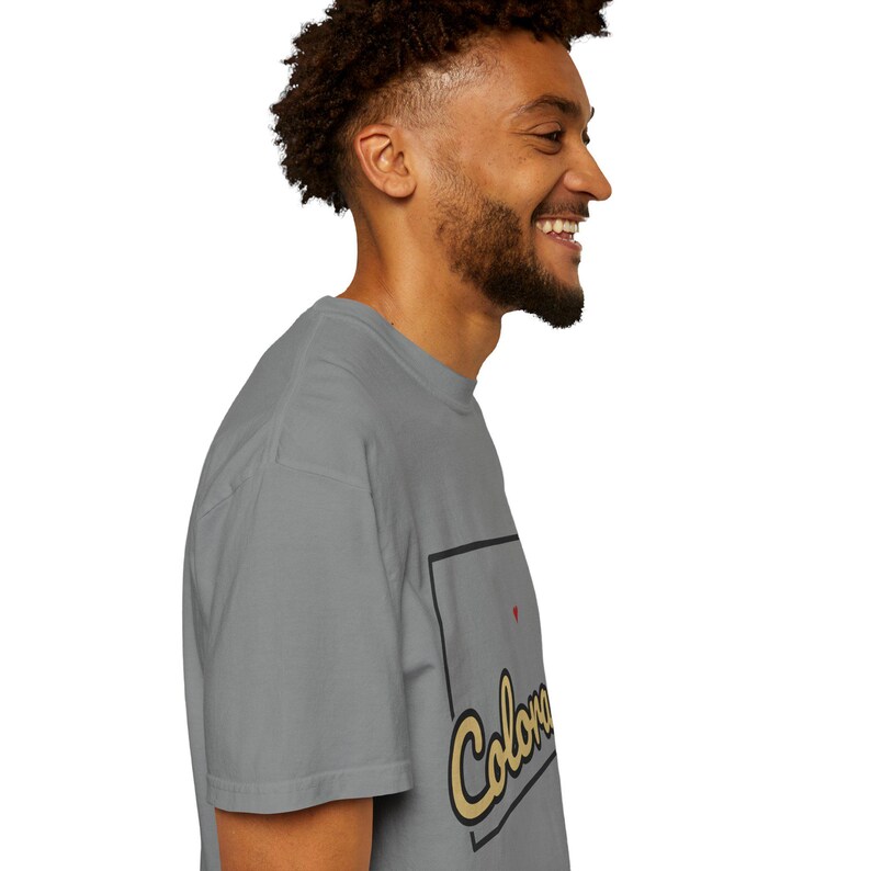 Colorado Script State Tee | Vintage Comfort Colors Shirt | Heart on Denver | Colorado Gift image 20