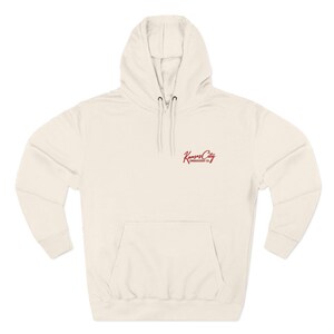 Kansas City Embroidered Hoodie | Minimalist Left Chest Script | KC Fleece Hoodie | Gift for Him or Her image 8