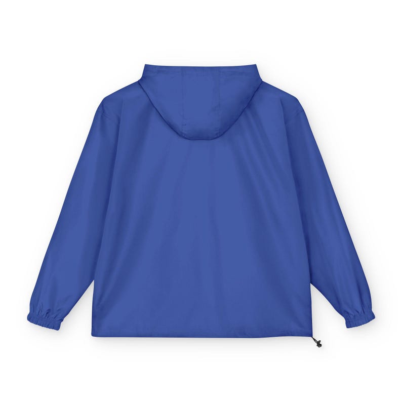 Chaqueta anorak bordada de baloncesto de Kansas, jersey plegable Champion azul, cortavientos con el logo de Kansas, chaqueta para el día del partido, regalo para el aficionado de Kansas imagen 2