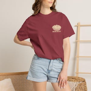 Cream Pie Merchant Tee | Minimalist Pocket Print Shirt | Funny Dessert Comfort Colors Tee | Gift for Him image 10