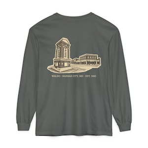 Waldo Kansas City Long Sleeve, 64114 Zip Code Shirt, Vintage KC Neighborhood Tee, Comfort Colors Long Sleeve, Kansas City Gift image 4