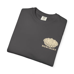 Cream Pie Merchant Tee | Minimalist Pocket Print Shirt | Funny Dessert Comfort Colors Tee | Gift for Him image 5