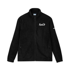 Kansas City Embroidered Fleece Jacket | Columbia Full Zip Fleece | KC Script Embroidery | Gift for Him or Her image 3