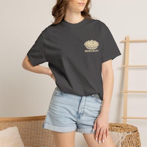 Cream Pie Merchant Tee | Minimalist Pocket Print Shirt | Funny Dessert Comfort Colors Tee | Gift for Him image 9