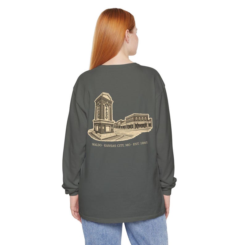 Waldo Kansas City Long Sleeve, 64114 Zip Code Shirt, Vintage KC Neighborhood Tee, Comfort Colors Long Sleeve, Kansas City Gift image 14