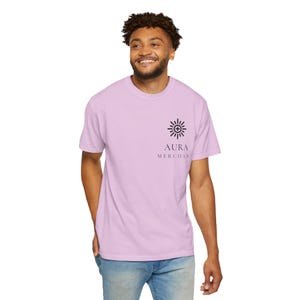 Aura Merchant Tee | Minimalist Pocket Print Shirt | Funny Gen Z Slang Comfort Colors Tee | Gift for Him image 16