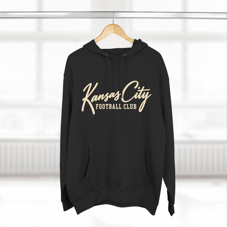 Kansas City Football Club Hoodie | Vintage KC Script Sweatshirt | Retro Kansas City Pullover | Unisex Garment-Dyed Hoodie image 14