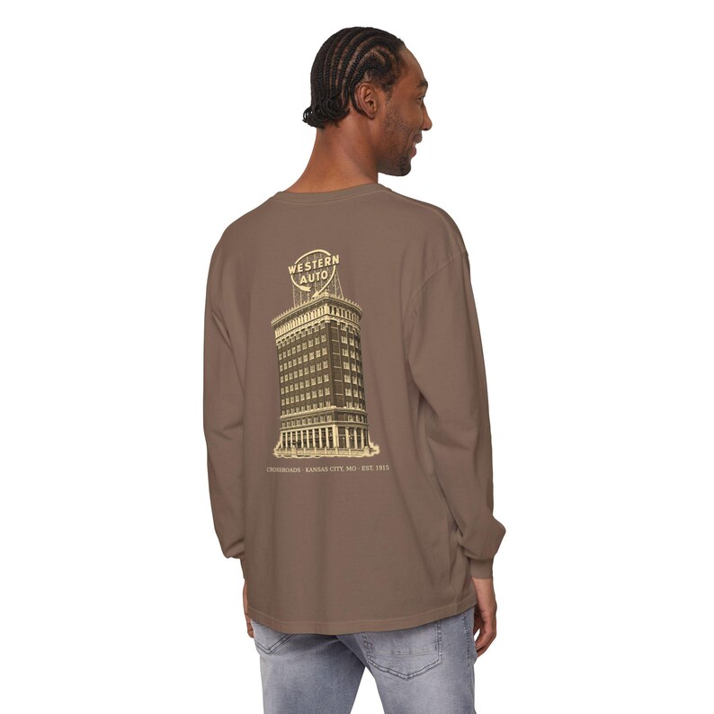 Crossroads Kansas City Long Sleeve Shirt, 64108 Zip Code Tee, Vintage KC Neighborhood Shirt, Comfort Colors, Kansas City Gift bild 17