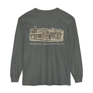 West Bottoms Kansas City Long Sleeve, 64101 Zip Code Shirt, Vintage KC Neighborhood Tee, Comfort Colors Long Sleeve, KC Gift image 4