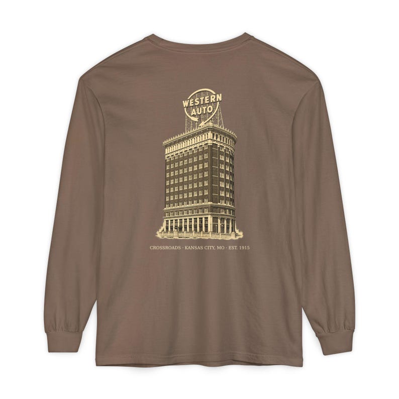 Crossroads Kansas City Long Sleeve Shirt, 64108 Zip Code Tee, Vintage KC Neighborhood Shirt, Comfort Colors, Kansas City Gift bild 2