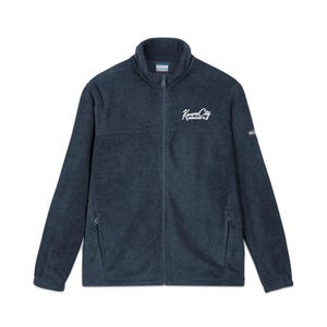 Kansas City Embroidered Fleece Jacket | Columbia Full Zip Fleece | KC Script Embroidery | Gift for Him or Her image 2
